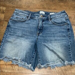 Wonderly Blue Jean Shorts Non-Distressed Cut-Off Size 6
